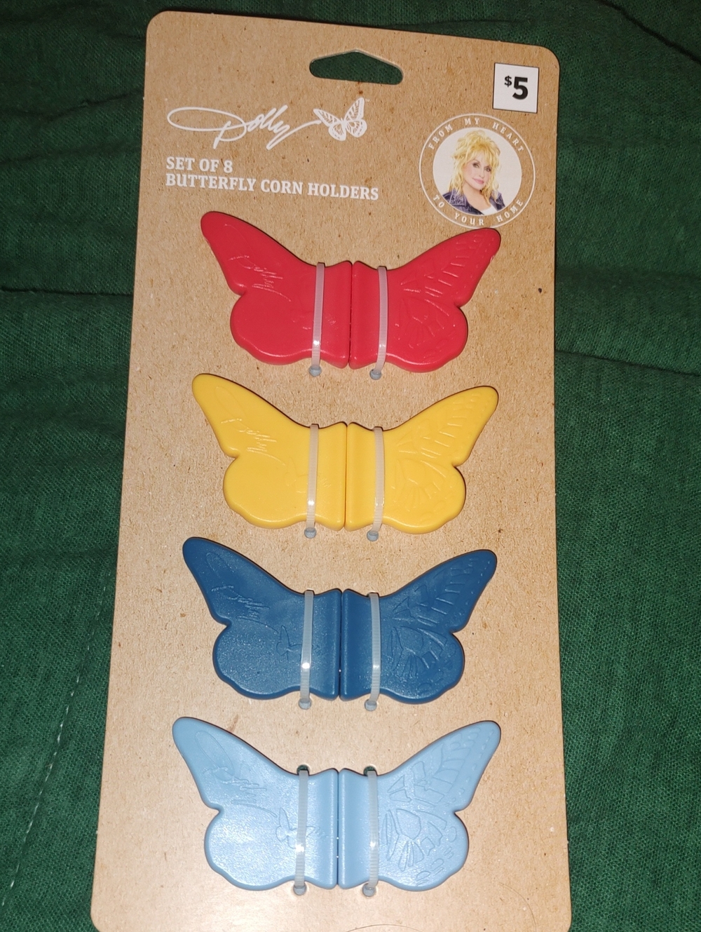 DG Dolly Parton Butterfly Corn Holders.